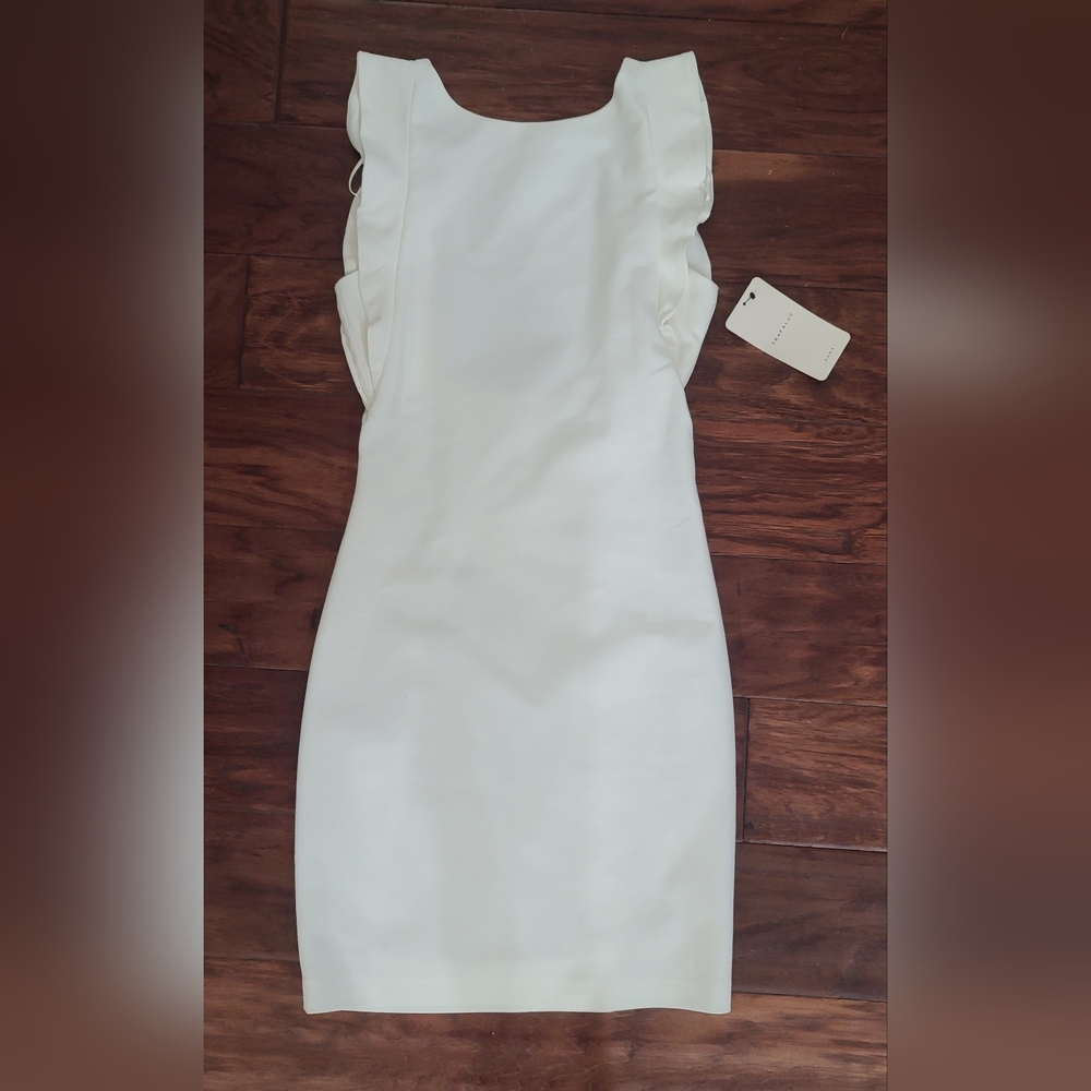 NWT Sz. Sm Trafaluc White Backless Dress